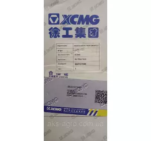 612600110540 Фільтр повітряний, комплект, XCMG на двигун Weichai WD615, LONGGONG 612600110540 Фільтр повітряний, комплект, XCMG на двигун Weichai WD615, LONGGONG