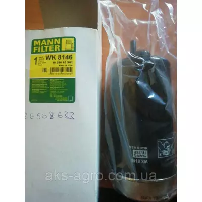 WK8146 Фільтр грубої очистки палива (836859302 RE62423 RE508633 RE65431 RE58376), MF34-40, JD (MANN)