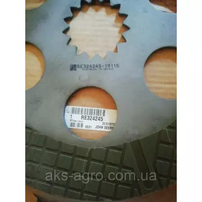 RE324245 JD ОРИГІНАЛ Диск фрикційний гальмівний RE292441 RE226503 JD7830/7930/6195M